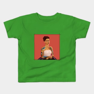 Frida and her Parrots Kids T-Shirt